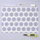 Vintages Schiffskapitän - Blau Seidenpapier (Handwerk)