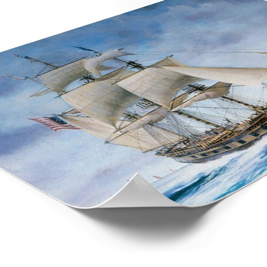 Vintages Schiffspopster Poster (Ecke)