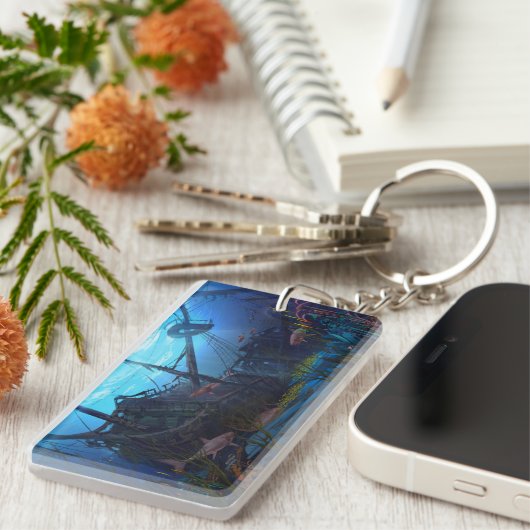 Vintages Schiffswrack Schlüsselanhänger (Vorderseite rechts)