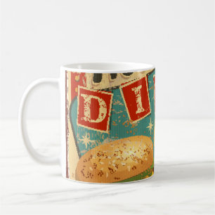 Vintages Schild "Roadside Diner Metal". Diner, Ret Kaffeetasse