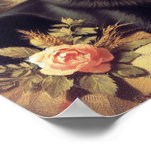 Vintages Schipperke Dog Gemälde Poster (Ecke)