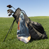 Vintages Schipperke Welpenbild Golfhandtuch (Gras)