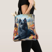 Vintages Schipperke Welpenbild Tasche (Von Nahem)