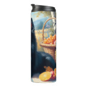 Vintages Schipperke Welpenbild Thermosbecher (Nach rechts gedreht)