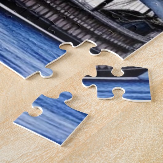 Vintages Schlachtschiff wegsegelt Puzzle (Seite)