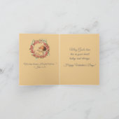 Vintages Schlafbaby Angel Valentine Feiertagskarte (Innenseite)