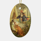 Vintages Schlafen Schönheit, Viktorianische Märche Keramikornament (Links)