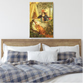 Vintages Schlafen Schönheit, Viktorianische Märche Leinwanddruck (Insitu (Schlafzimmer))