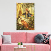 Vintages Schlafen Schönheit, Viktorianische Märche Leinwanddruck (Insitu (Wohnzimmer))