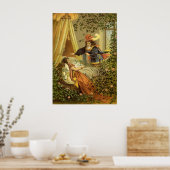 Vintages Schlafen Schönheit, Viktorianische Märche Poster (Küche)