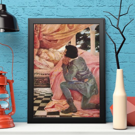 Vintages Schlafen Schönheit von Jessie Willcox Smi Poster