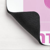 Vintages schlaffes rosa Mousepad (Ecke)