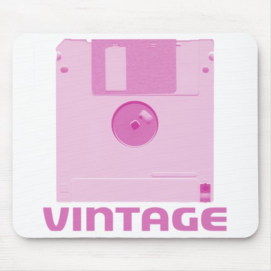 Vintages schlaffes rosa Mousepad (Vorne)