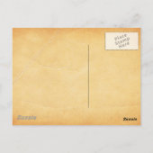 Vintages Schlafhühnchen Postkarte (Rückseite)