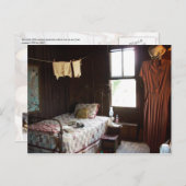 Vintages Schlafzimmer Postkarte (Vorne/Hinten)