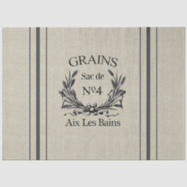 Vintages Schleifkorn-Sackpapier 20' x 30" Seidenpapier