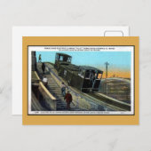 Vintages Schleppgerät mit Elektromuschel Panamakan Postkarte (Vorne/Hinten)