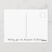 Vintages Schlittelweihnachtsmädchen Postkarte (Rückseite)