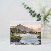 Vintages Schloss Ballynahinch Irland Postkarte (Stehend Vorderseite)