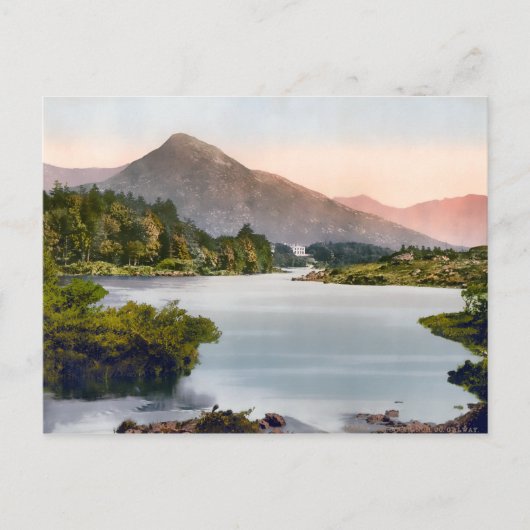 Vintages Schloss Ballynahinch Irland Postkarte (Vorderseite)