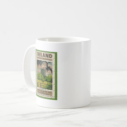Vintages Schloss Blarney Kaffeetasse (Vorderseite Links)