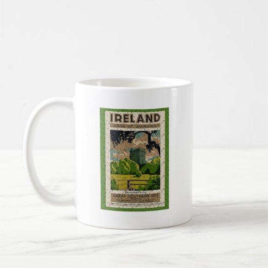 Vintages Schloss Blarney Kaffeetasse (Links)