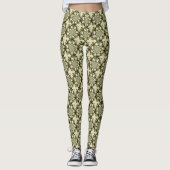 Vintages Schloss Blarney & Kleeblatts Kaleidoskop Leggings (Vorderseite)