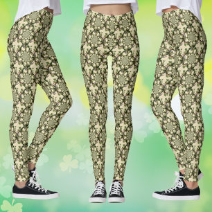 Vintages Schloss Blarney & Kleeblatts Kaleidoskop Leggings