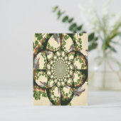 Vintages Schloss Blarney & Kleeblatts Kaleidoskop Postkarte (Stehend Vorderseite)