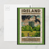 Vintages Schloss Blarney Postkarte (Vorne/Hinten)