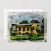 Vintages Schloss Curwood Postkarte (Vorne/Hinten)