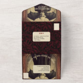 Vintages Schloss Dracula All In One Einladung (Außenbereich)