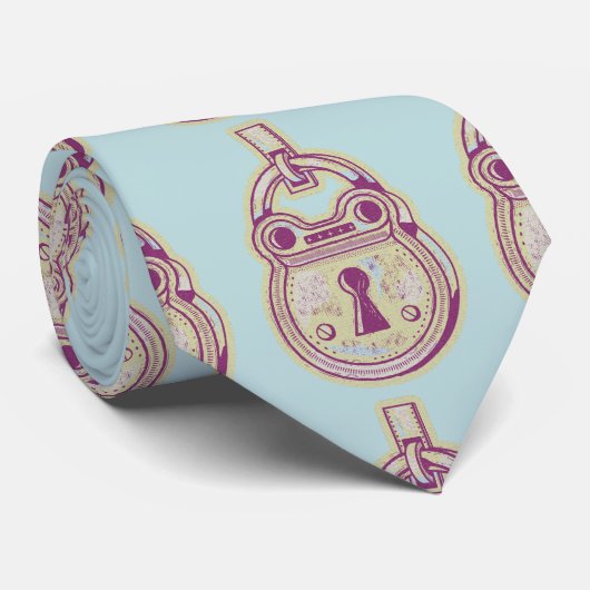 Vintages Schloss Krawatte (Gerollt)