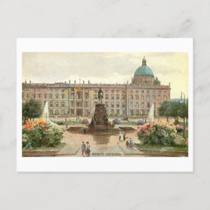 Vintages Schloss/Schloss Berlin Deutschland Postkarte