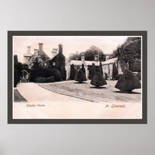 Vintages Schloss Wales Gwydyr 1899 bei Llanwrst Poster