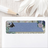Vintages schluckiges Bird Cobalt Blaues Shabby Chi (Insitu)