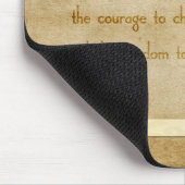 Vintages Schmetterlingeserenity-Gebet Mousepad (Ecke)