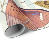 Vintages Schmetterlings-Verpackungs-Papier Geschenkpapier (Rolleneckpunkt)