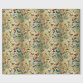 Vintages Schmetterlingspapier Geschenkpapier (Flach)