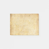 Vintages schmutziges Pergamentpapier Post-it Klebezettel (Vorderseite)