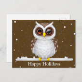 Vintages Schneeauge Feiertagspostkarte (Vorne/Hinten)