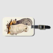 Vintages Schneeauscheln Zeichnend Gepäckanhänger (Vorderseite (Horizontal))