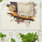 Vintages Schneeauscheln Zeichnend Geschirrtuch (Gefaltet)