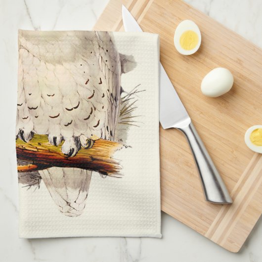 Vintages Schneeauscheln Zeichnend Geschirrtuch (Viertel Falte)