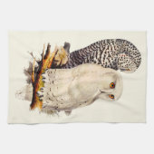Vintages Schneeauscheln Zeichnend Geschirrtuch (Horizontal)