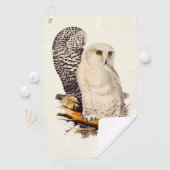 Vintages Schneeauscheln Zeichnend Golfhandtuch (Insitu)