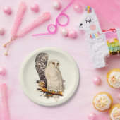 Vintages Schneeauscheln Zeichnend Pappteller (Party)