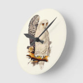 Vintages Schneeauscheln Zeichnend Runde Wanduhr (Winkel)