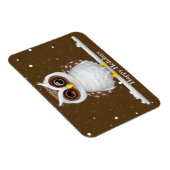 Vintages Schneeauwl Holiday Magnet (Rechte Seite)