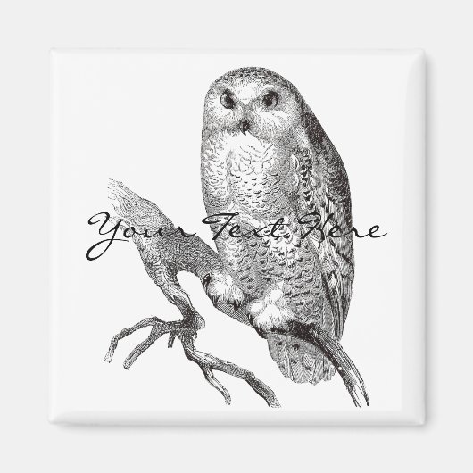 Vintages Schneeauwl Magnet (Vorne)